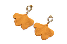 Load image into Gallery viewer, Yellow Leaf Earrings