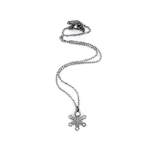 Load image into Gallery viewer, Silver Snowflake Necklace