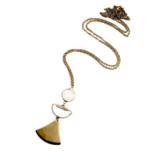 Load image into Gallery viewer, Long Gold Pendant Necklace
