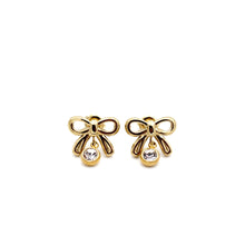 Load image into Gallery viewer, Gold Bow Earrings