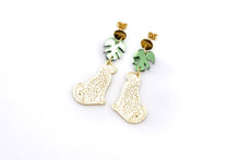 Load image into Gallery viewer, Gold Leopard Earrings