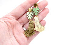 Load image into Gallery viewer, Gold Leopard Earrings
