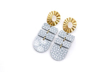 Load image into Gallery viewer, Blue Boho Earrings