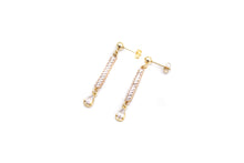 Load image into Gallery viewer, Rhinestone Bar Dangles