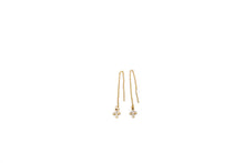 Load image into Gallery viewer, Gold Cross Threader Earrings