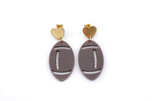 Load image into Gallery viewer, Football Dangle Earrings