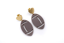 Load image into Gallery viewer, Football Dangle Earrings