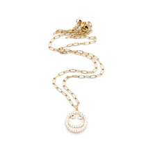 Load image into Gallery viewer, Gold Smiley Face Necklace