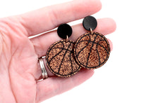 Load image into Gallery viewer, Glitter Basketball Dangles