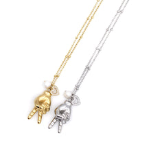 Load image into Gallery viewer, Peace Hand Necklace