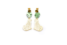 Load image into Gallery viewer, Gold Leopard Earrings