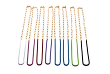 Load image into Gallery viewer, Colorful Enamel & Paperclip Chain Necklace