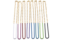 Load image into Gallery viewer, Colorful Enamel & Paperclip Chain Necklace