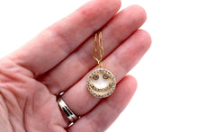 Load image into Gallery viewer, Gold Smiley Face Necklace