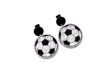 Load image into Gallery viewer, Glitter Soccer Dangles