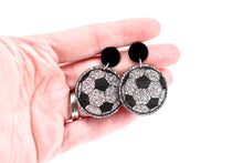 Load image into Gallery viewer, Glitter Soccer Dangles