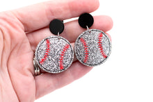 Load image into Gallery viewer, Glitter Baseball Dangles