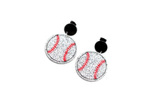 Load image into Gallery viewer, Glitter Baseball Dangles