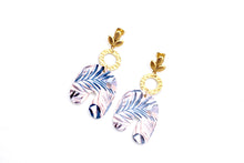 Load image into Gallery viewer, Tropical Leaf Earrings