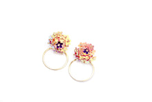 Load image into Gallery viewer, Iridescent Flower Earrings