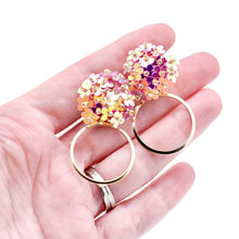Load image into Gallery viewer, Iridescent Flower Earrings