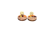Load image into Gallery viewer, Orange Fleck Earrings