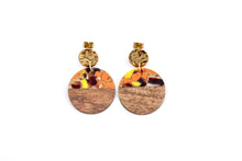 Load image into Gallery viewer, Orange Fleck Earrings