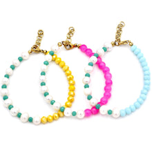 Load image into Gallery viewer, Colorful Pearl Beaded Bracelet