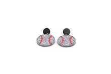 Load image into Gallery viewer, Glitter Baseball Dangles