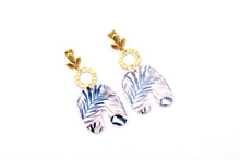 Load image into Gallery viewer, Tropical Leaf Earrings