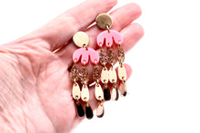 Load image into Gallery viewer, Pink Glitter Earrings