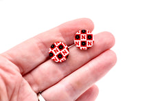 Load image into Gallery viewer, Retro Huskers Stud Earrings