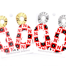 Load image into Gallery viewer, Retro Huskers Dangle Earrings