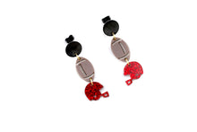 Load image into Gallery viewer, Football Helmet Earrings