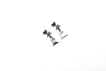 Load image into Gallery viewer, Silver Ghost Earrings