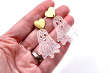 Load image into Gallery viewer, Glitter Ghost Earrings