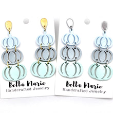 Load image into Gallery viewer, Blue Pumpkin Earrings