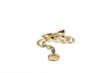 Load image into Gallery viewer, Gold Compass Charm Necklace