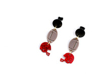 Load image into Gallery viewer, Football Helmet Earrings
