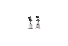 Load image into Gallery viewer, Silver Ghost Earrings