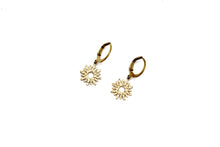 Load image into Gallery viewer, Sun Leverback Earrings