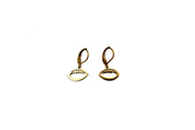 Load image into Gallery viewer, Football Leverback Earrings