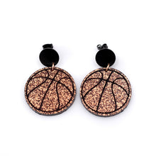 Load image into Gallery viewer, Glitter Basketball Dangles