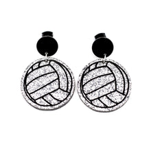 Load image into Gallery viewer, Glitter Volleyball Dangles