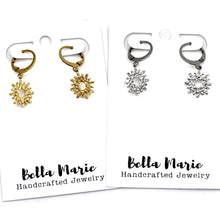 Load image into Gallery viewer, Sun Leverback Earrings