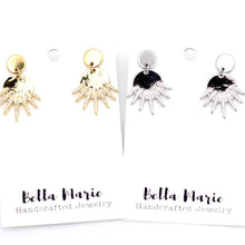 Load image into Gallery viewer, Round Spike Earrings
