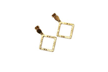 Load image into Gallery viewer, Textured Diamond Earrings