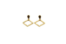 Load image into Gallery viewer, Textured Diamond Earrings