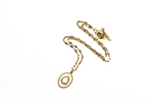 Load image into Gallery viewer, Gold Oval Boho Necklace