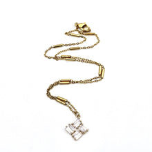 Load image into Gallery viewer, Gold Diamond Rhinestone Necklace
